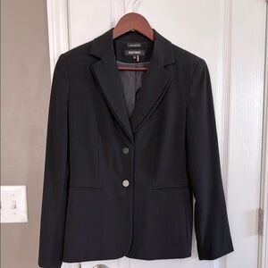 Ellen Tracy Black Blazer Classic Tailored Suit Jacket